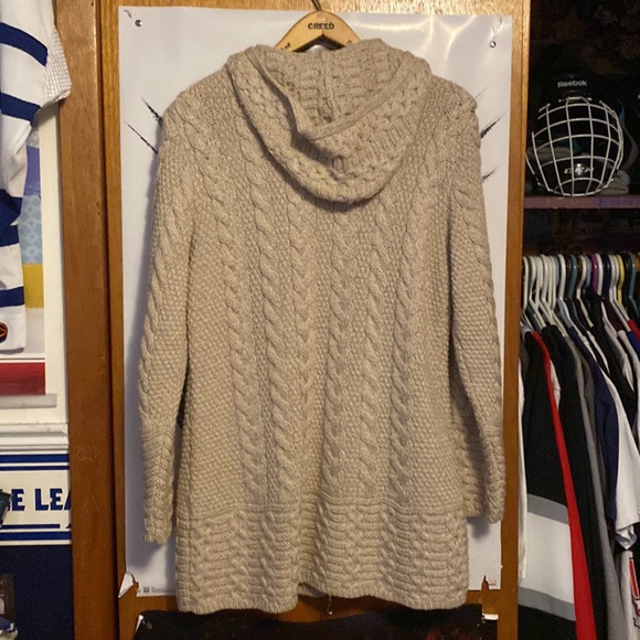 Women’s Zip Up Wool Sweater Size Small Made in Ireland - Picture 6 of 7